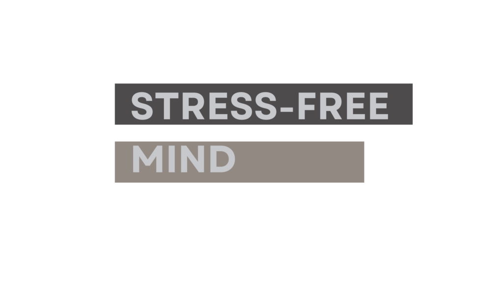 Stress-free mind banner