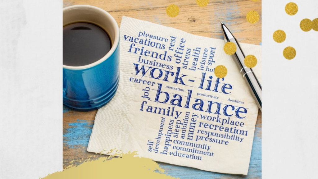 A post talking about work-life balance