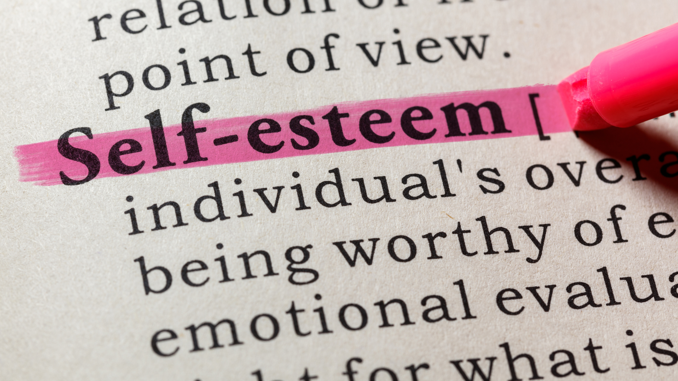 A post talking about Self-esteem