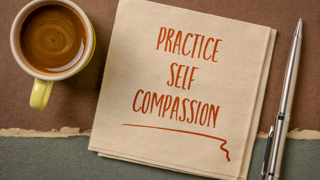 A post talking about practicing self compassion